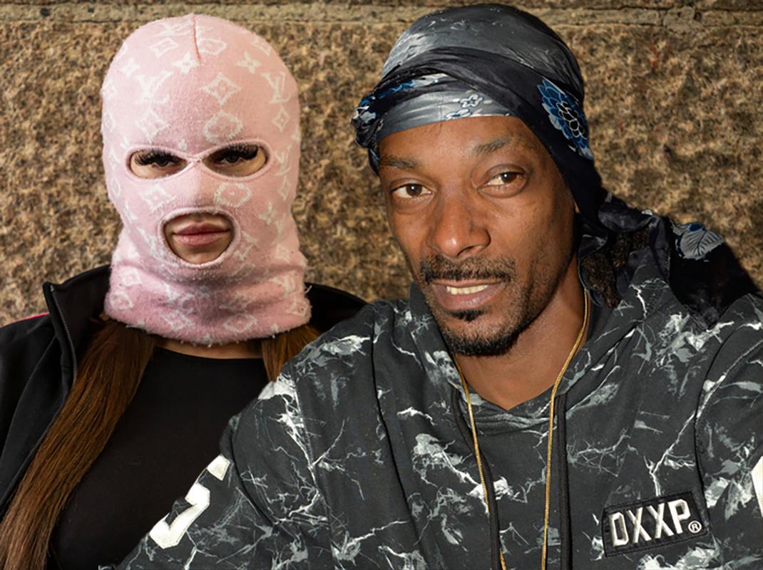 Fröken Snusk och Snoop Dogg har tyvärr en låt ihop (bilden är ett montage).