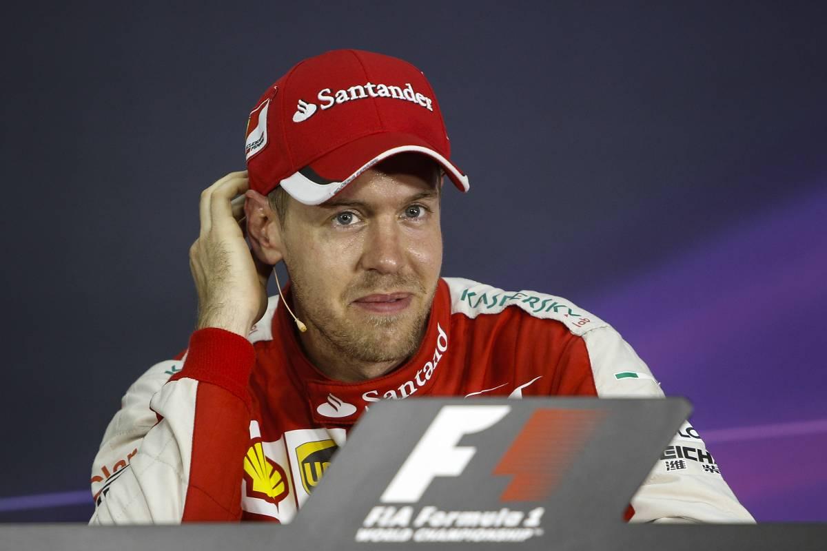 Vettel tog sin första Ferrari-seger i Malaysia.