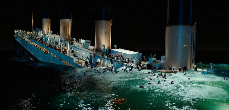 1517 omkom 
Den moderna tekniken fick skulden för oceanångaren Titanics undergång. Men i verkligheten orsakades katastrofen av bristande brittiskt sjömanskap, skriver Jan Guillou. Bilden från filmen ”Titanic” från 1997.
Foto: paramount/
scanpix