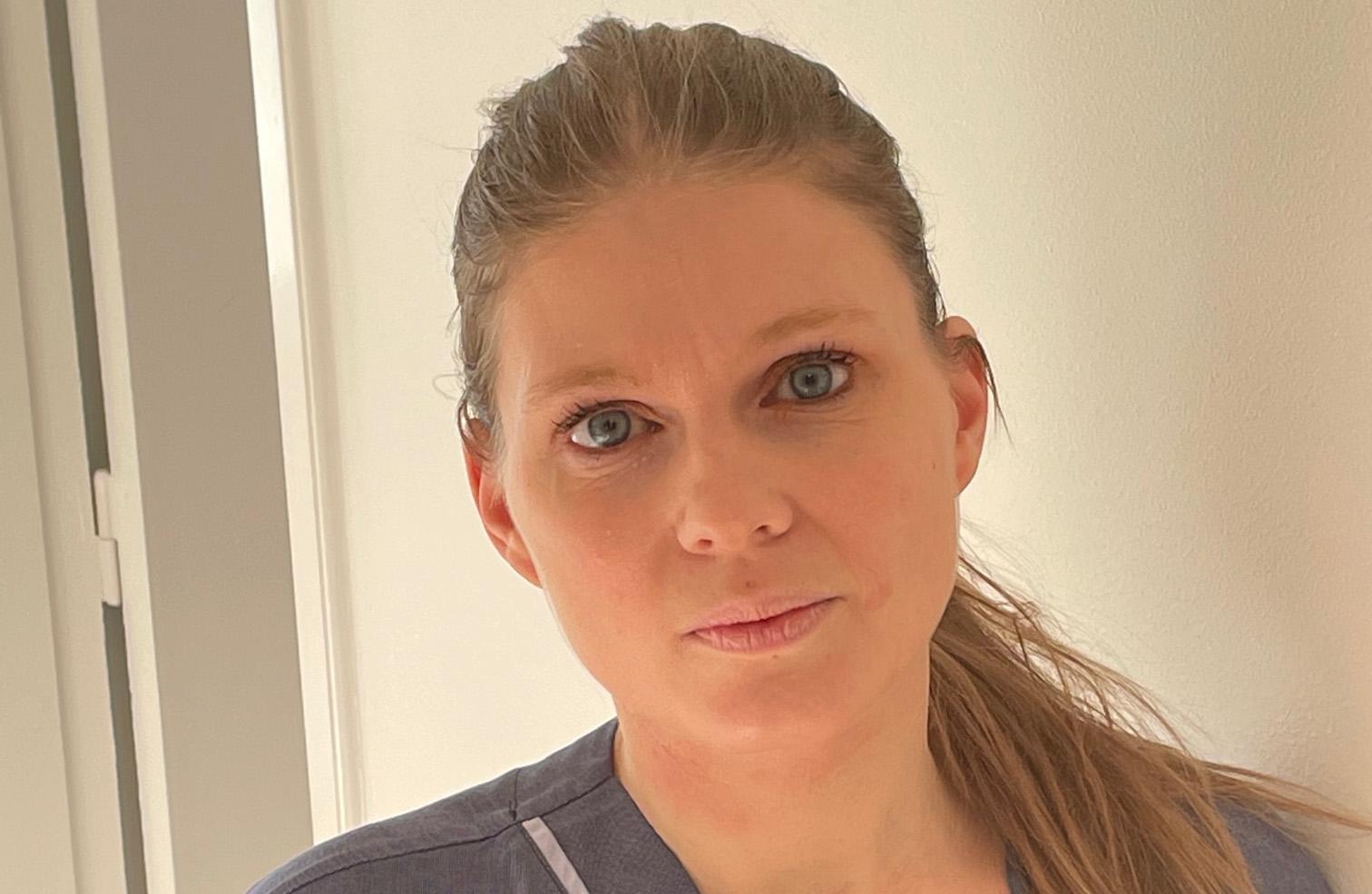 Jenny Pettersson,  huvudskyddsombud och specialistsjuksköterska på Danderyds sjukhus.