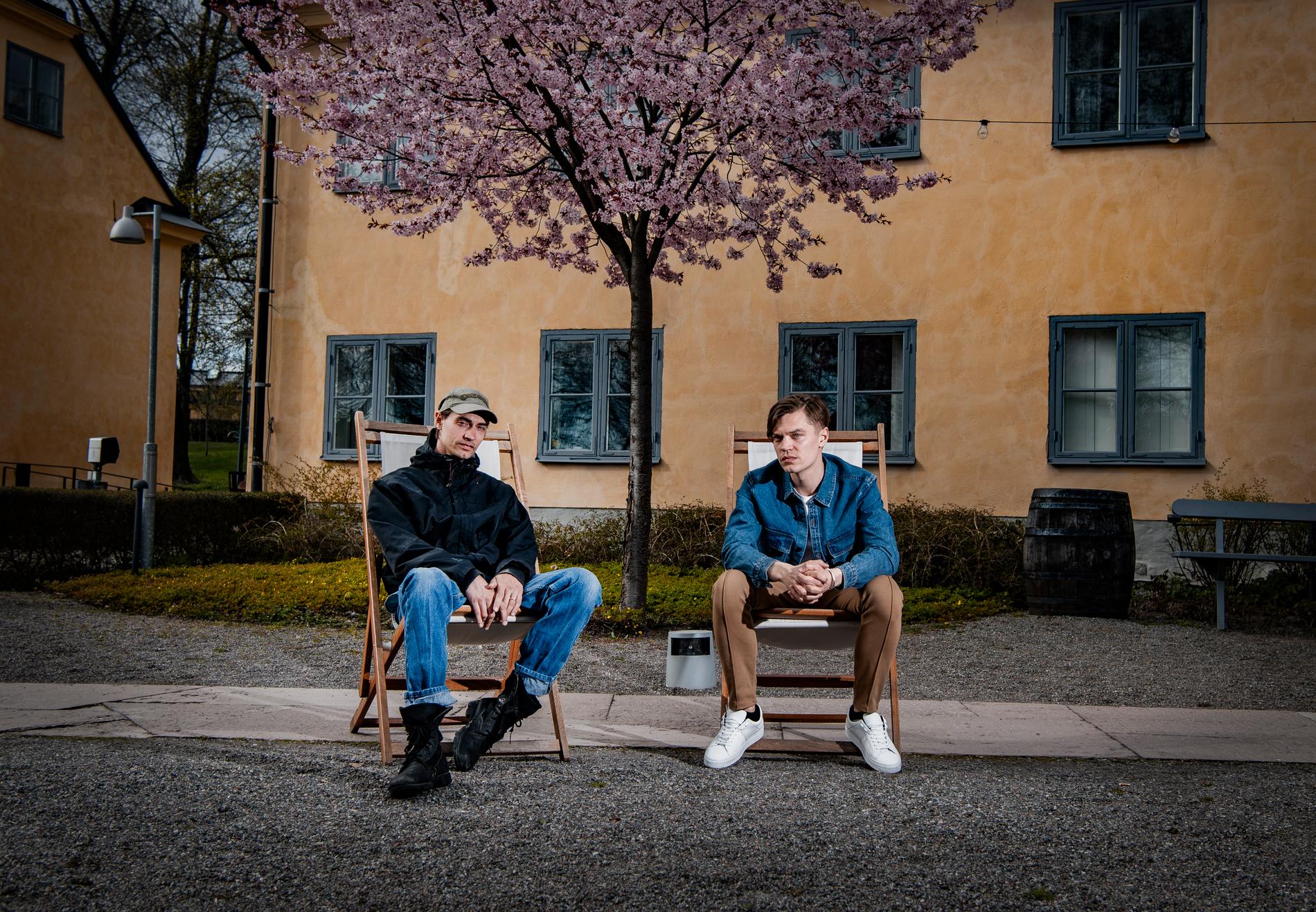 Bröderna Gustaf och Viktor Norén.