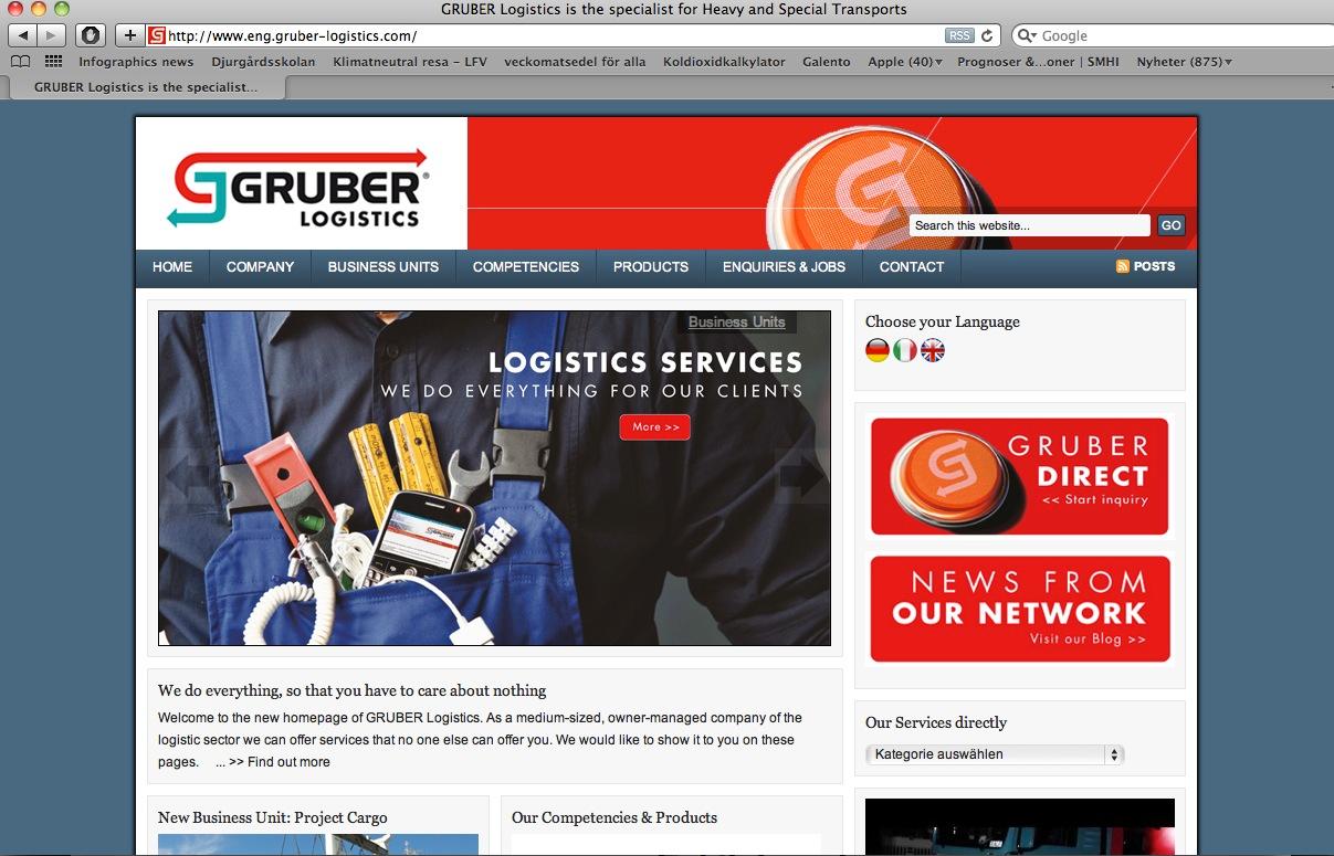 Den riktiga Gruber-sajten.