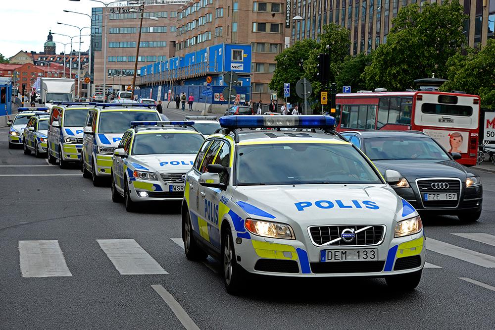 Polisaktionen i Stockholm.