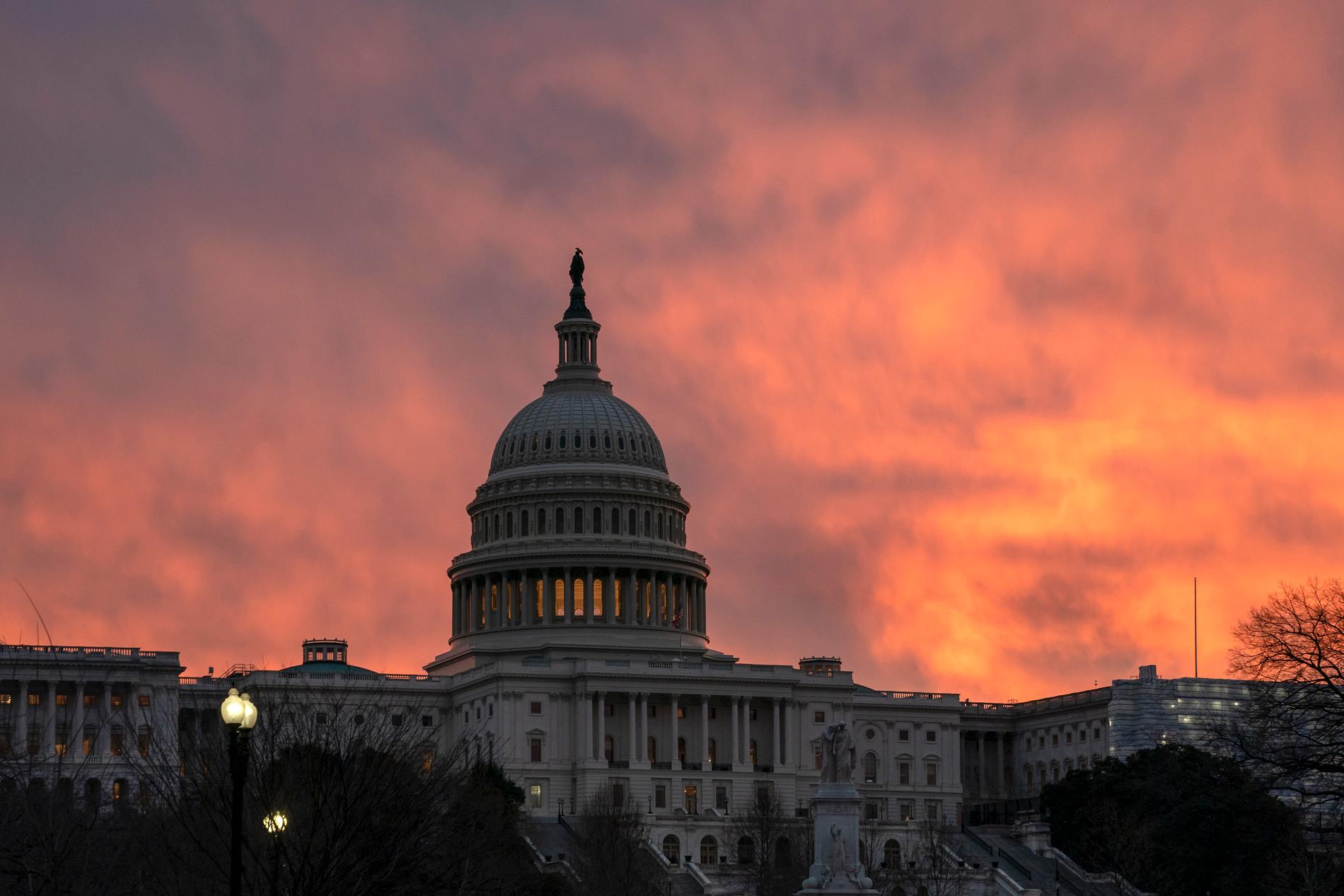 Kongressbyggnaden Captolium i Washington DC. Det är här en eventuell budgetuppgörelse om att öppna statsapparaten måste röstas igenom.