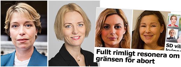 Annika Strandhäll och Erika Ullberg: SD duckar helt frågan om kvinnors rätt till sin egen kropp.
