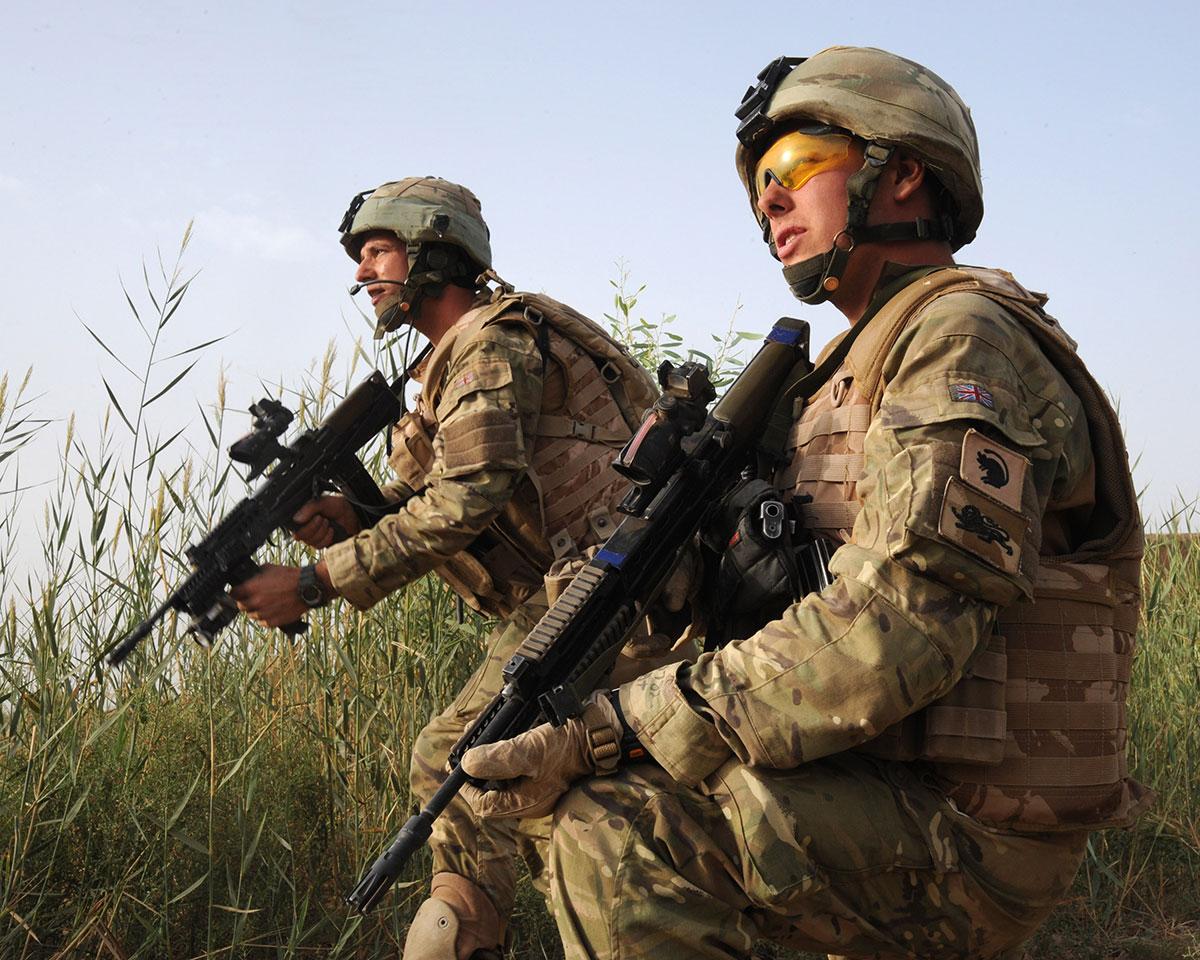 Brittiska soldater i Afghanistan.