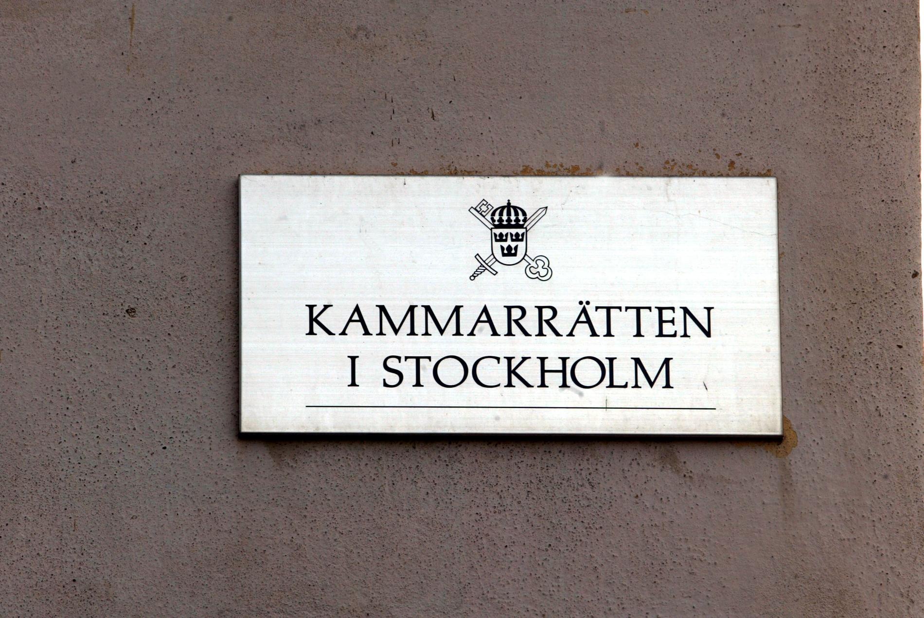 Kammarrättens hus på Riddarholmen i Stockholm. Arkivbild.