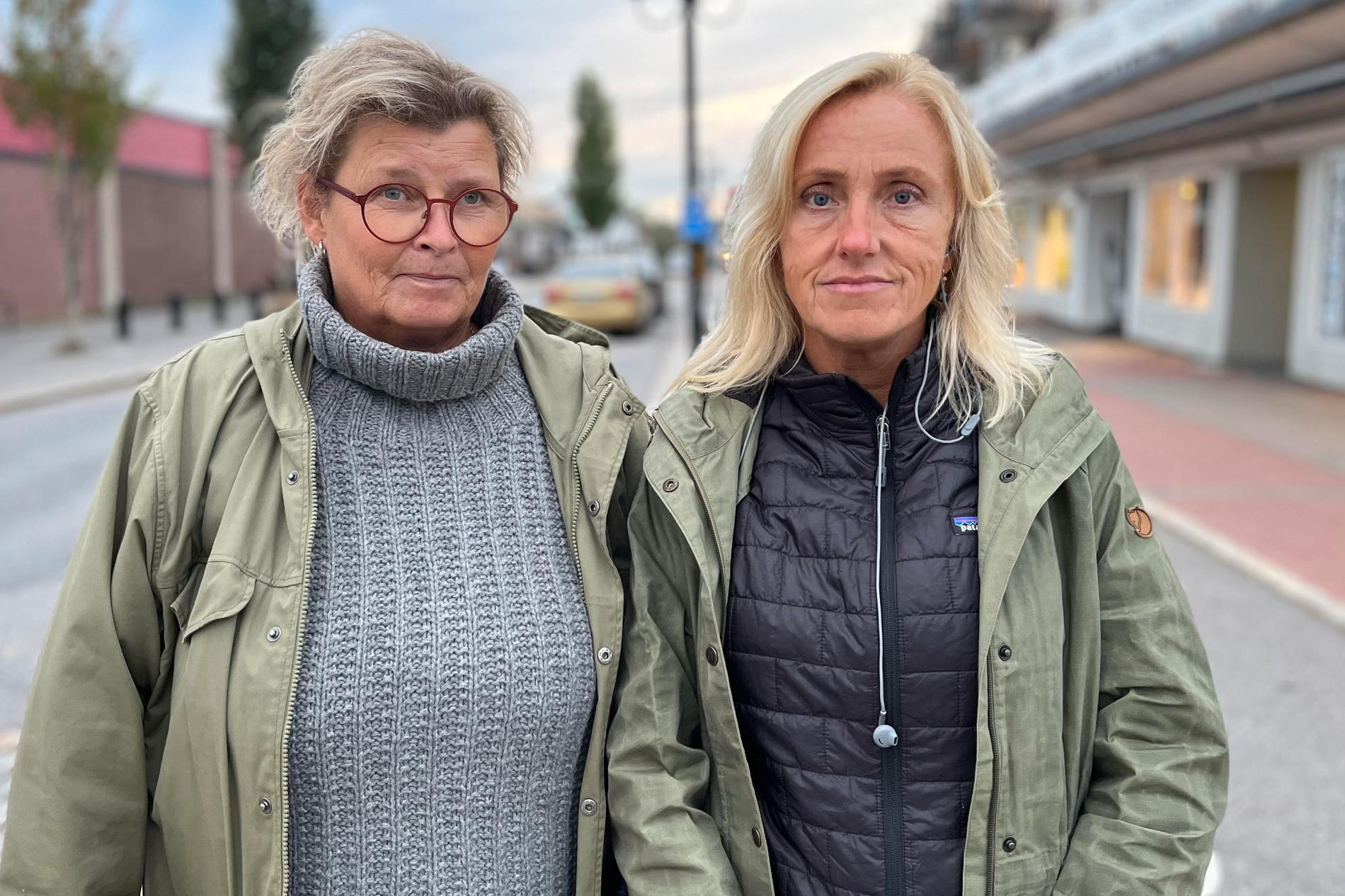 Aftonbladets Kerstin Nilsson och Lotte Fernvall.