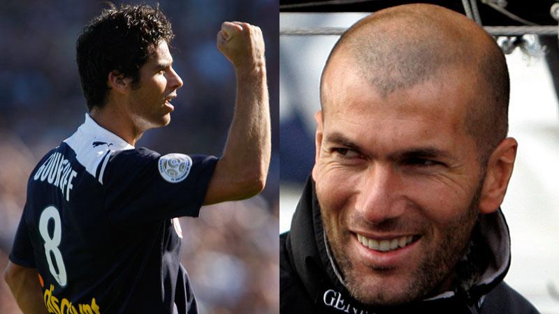 Gourcuff och Zinedine Zidane.