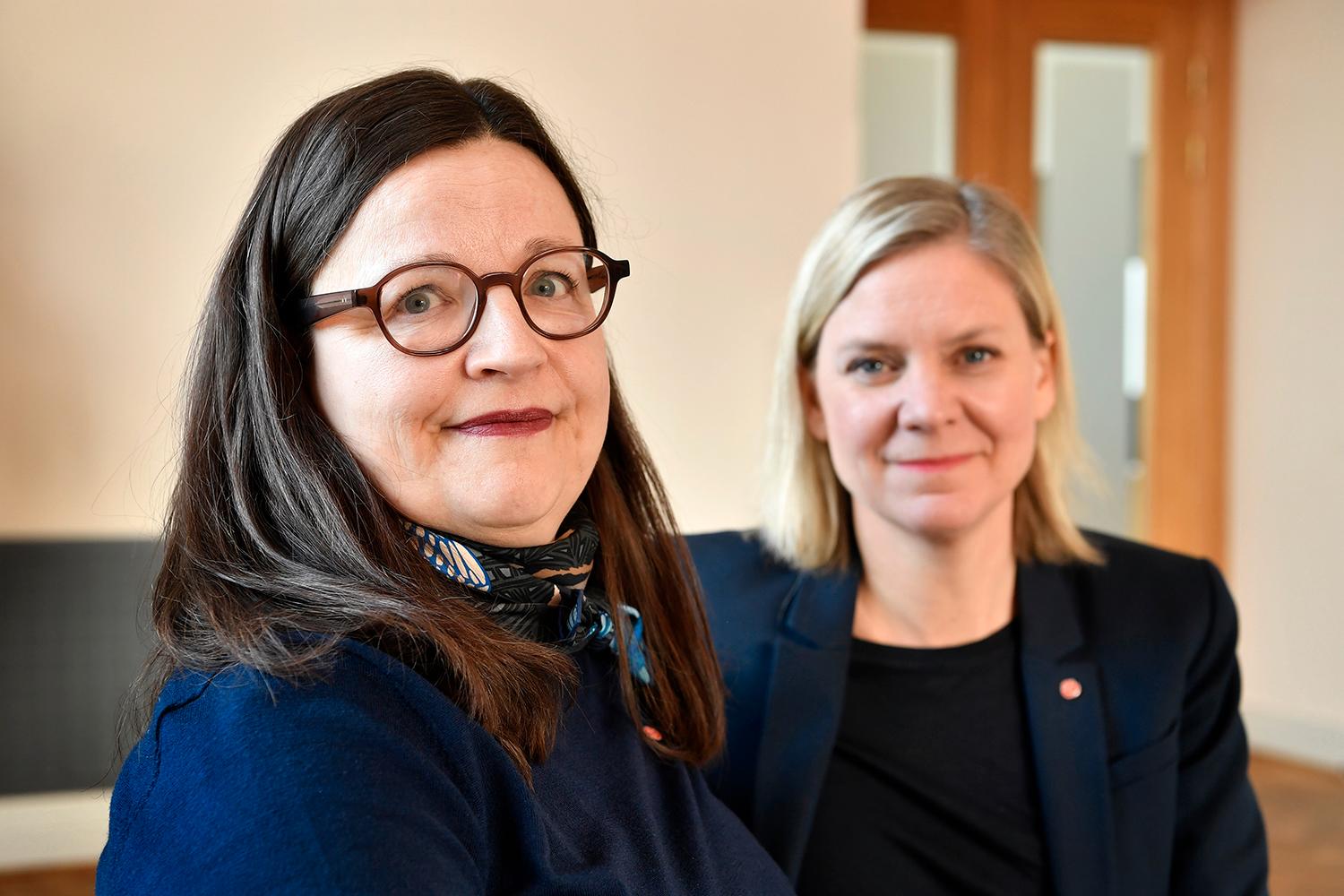 Anna Ekström och Magdalena Andersson.