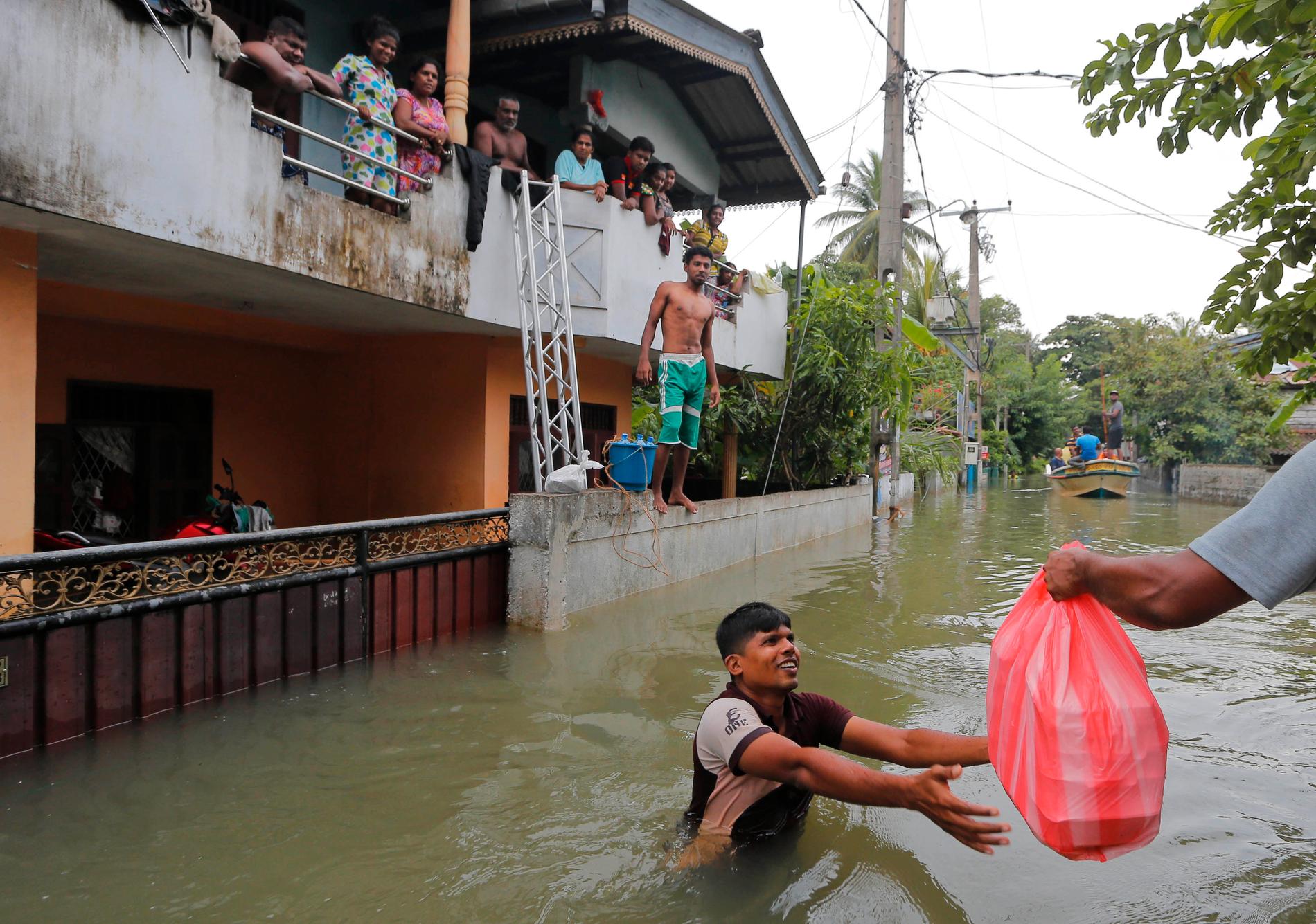 Sri Lanka drabbas hårt av översvämningar, som förväntas bli kraftigare på grund av klimatförändringarna. Arkivbild.