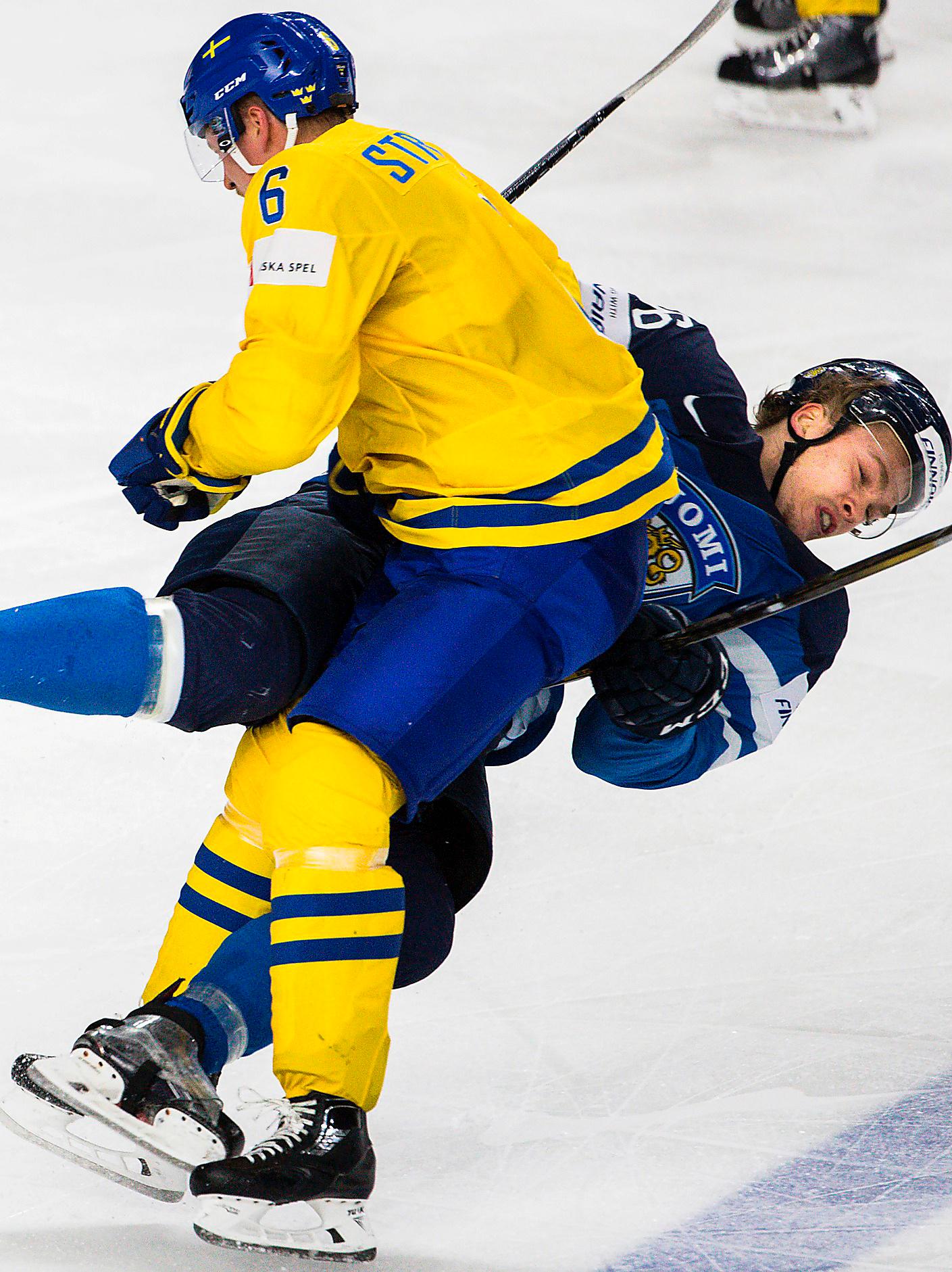 EN FÖRSMAK. Tre Kronor bjöd Finland på en och annan flygtur i VM-semin. I kväll mot Kanada kan svenskarna räkna med en ännu mer fysisk matchbild. 