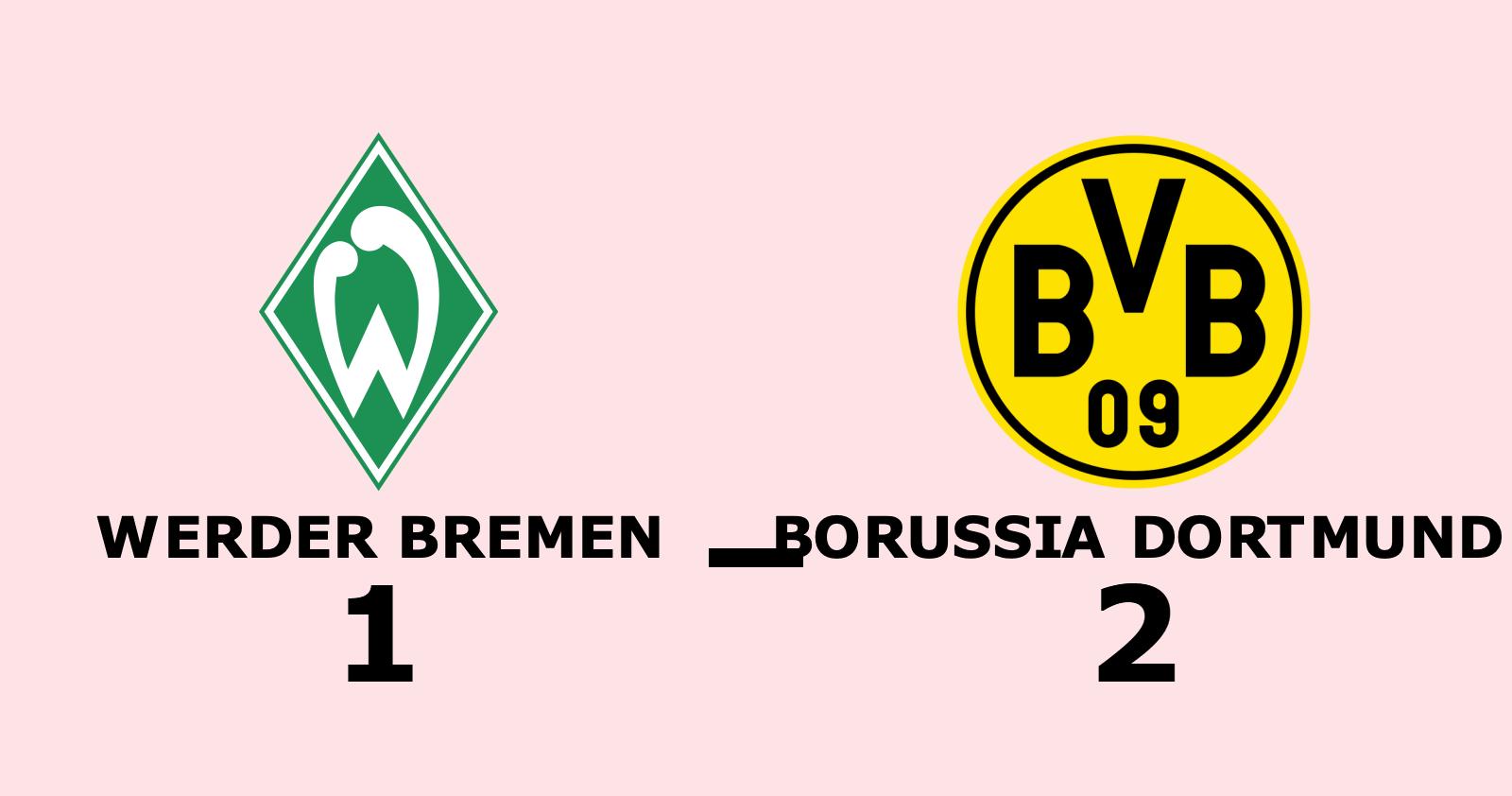 Uddamålsseger för Borussia Dortmund mot Werder Bremen