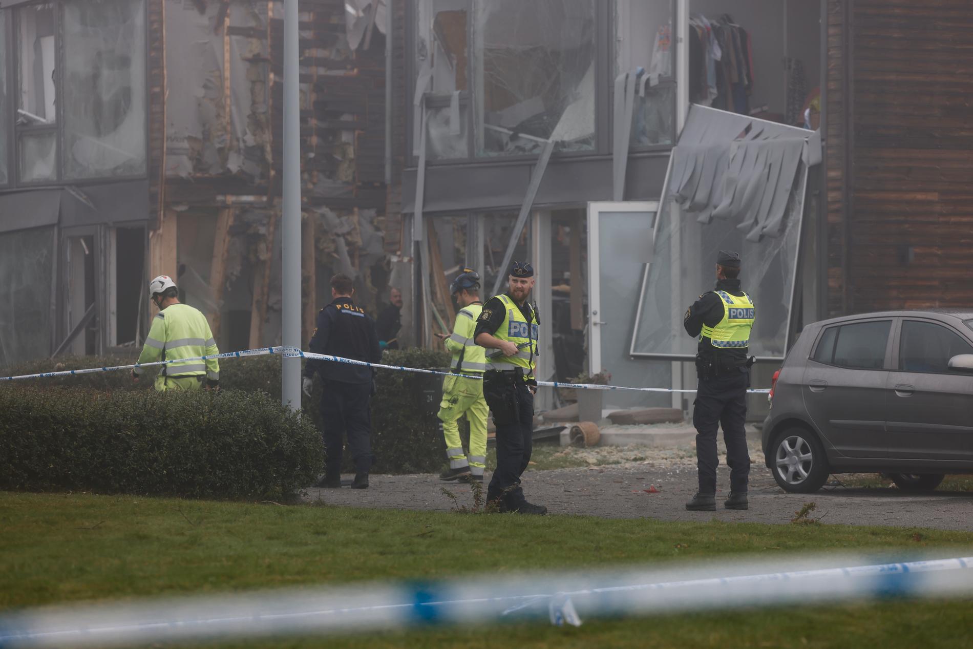 Förödelsen i Uppsala efter bombdådet där en kvinna dog.