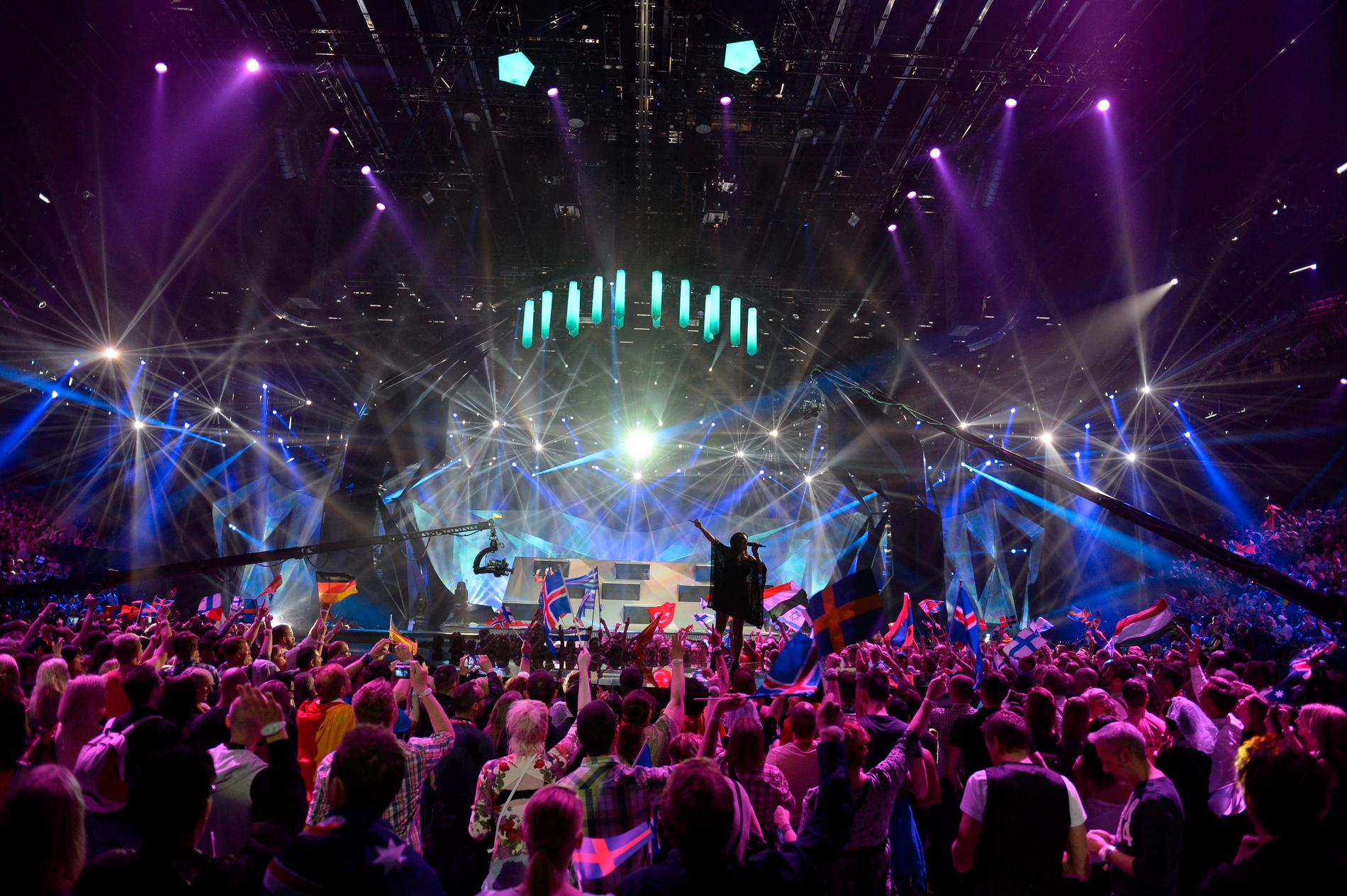 Som vi är vana att se Eurovision – här i Malmö 2013.