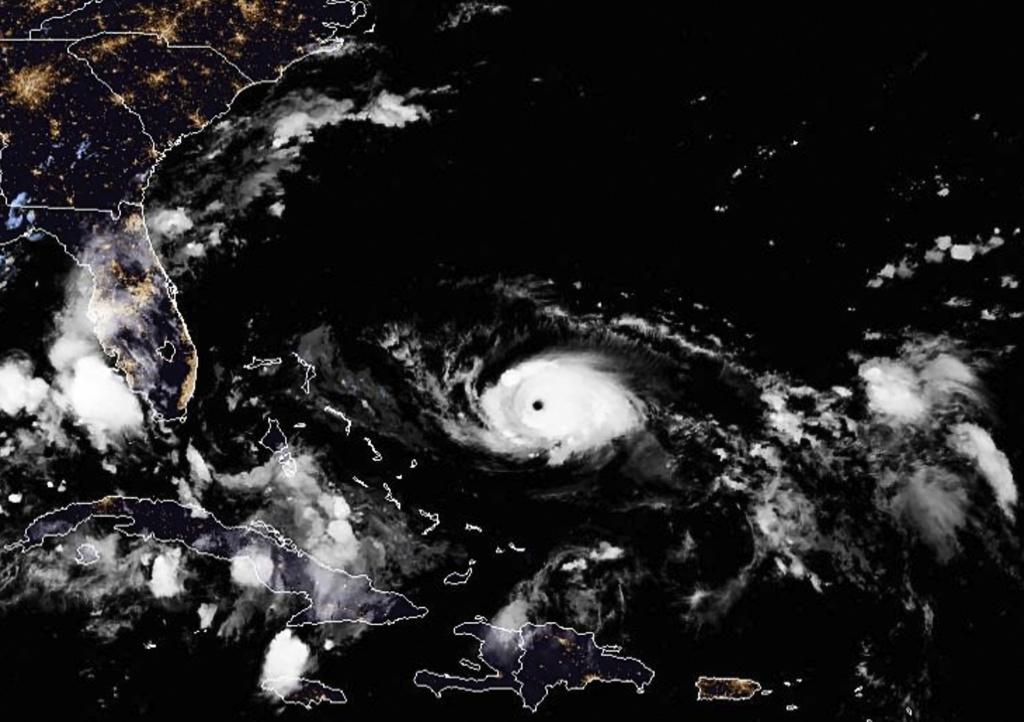 Orkanen Dorian närmar sig USA:s östkust.