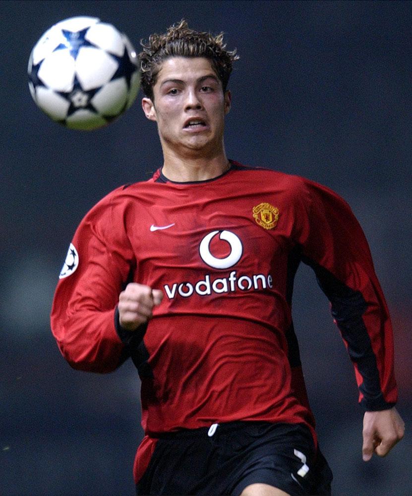 Ronaldo under sina tidiga år i United.