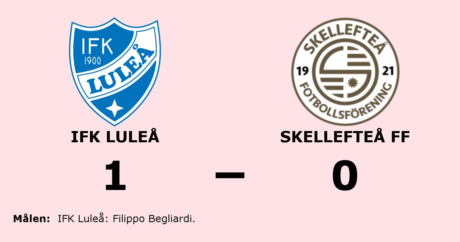 Filippo Begliardi matchhjälte för IFK Luleå hemma mot Skellefteå FF