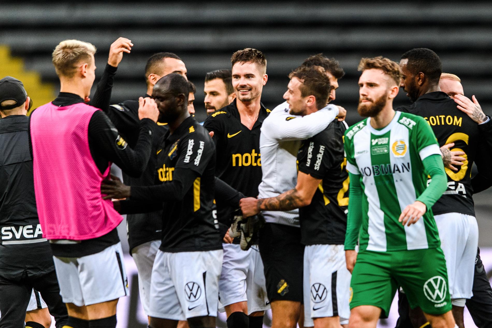AIK vann med 3–0 i senaste mötet med Hammarby. 