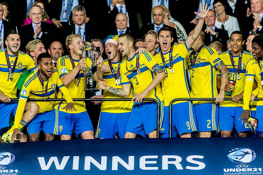 Svenska laget som tog guld i U21-EM sommaren 2015