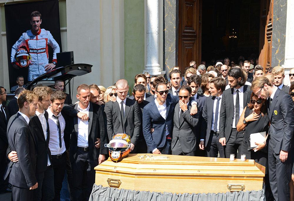 Bianchis begravning