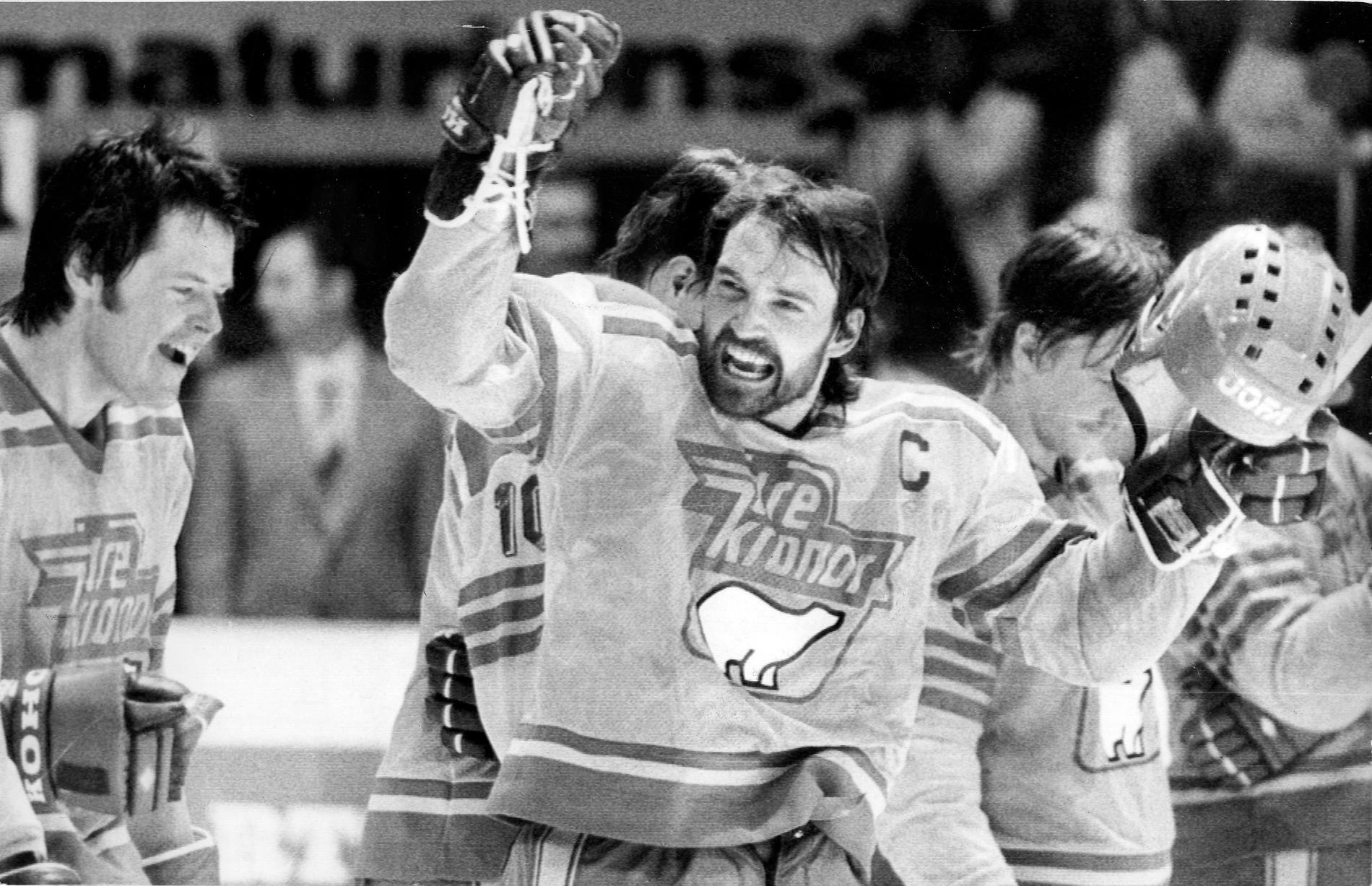 Mats Waltin, under ishockey-VM 1981.