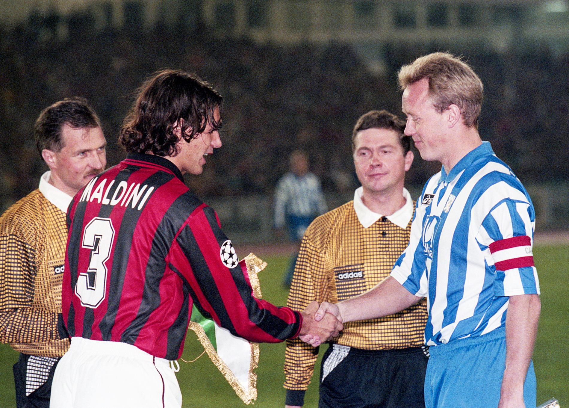 Med Paolo Maldini i Champions League 1996. 