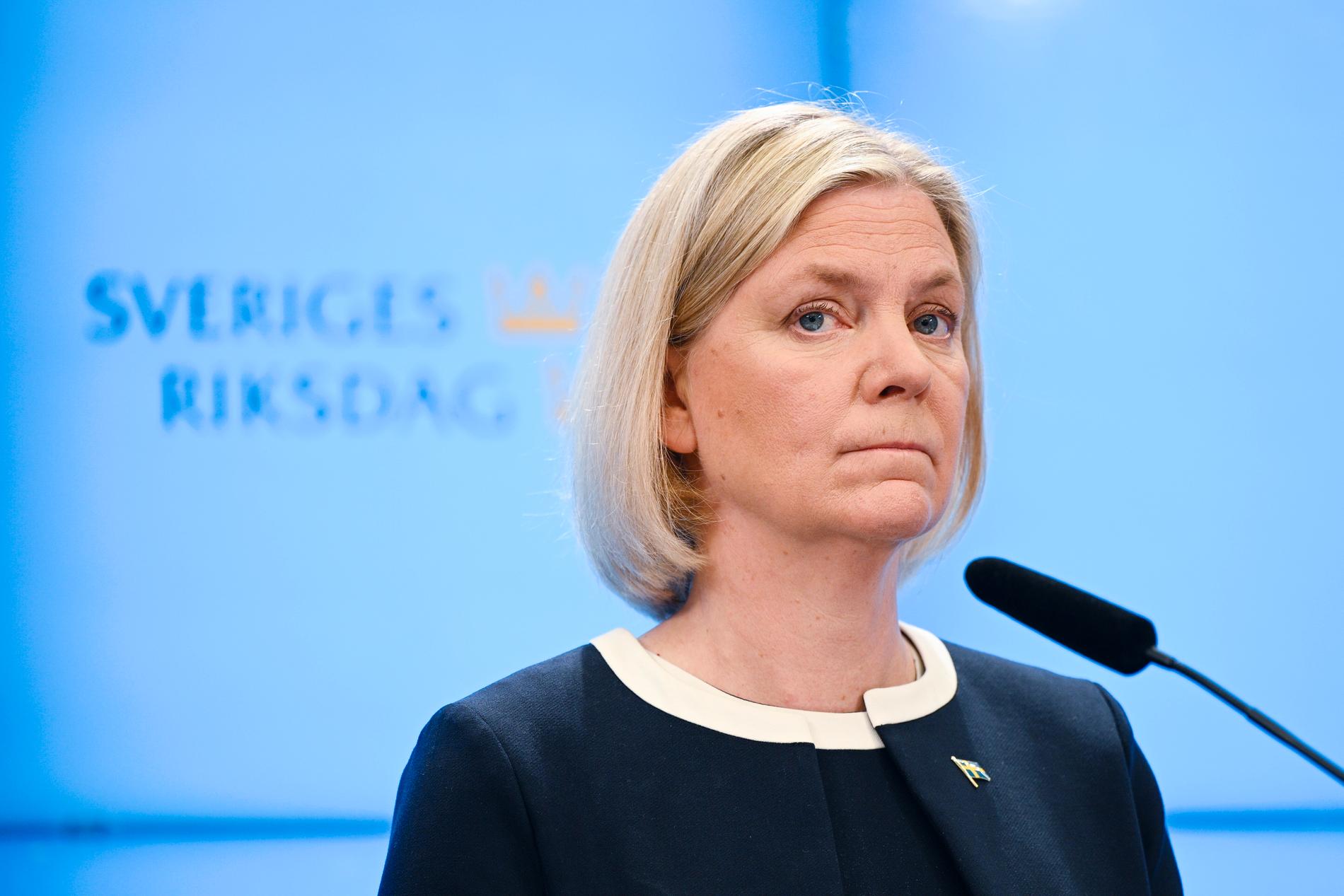 Magdalena Andersson, Socialdemokraternas partiledare. 