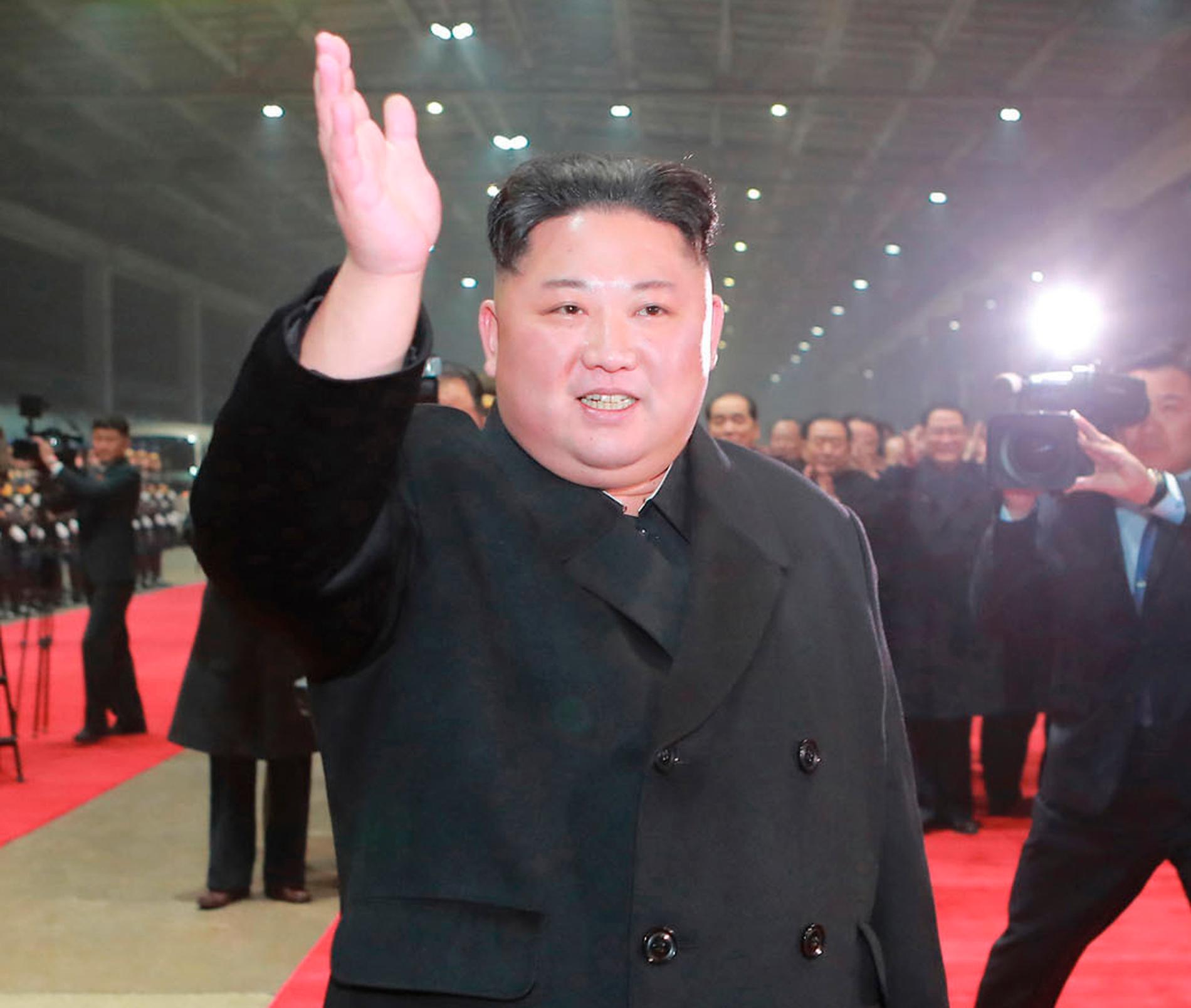 Den nordkoreanske diktatorn Kim Jong-Un har anledning att vara glad. Valdeltagandet till högsta folkförsamlingen har nått nya rekordnivåer. Men så mycket att rösta om fanns inte – bara en valbar kandidat för var och en av de totalt 687 parlamentsplatserna. Arkivbild.
