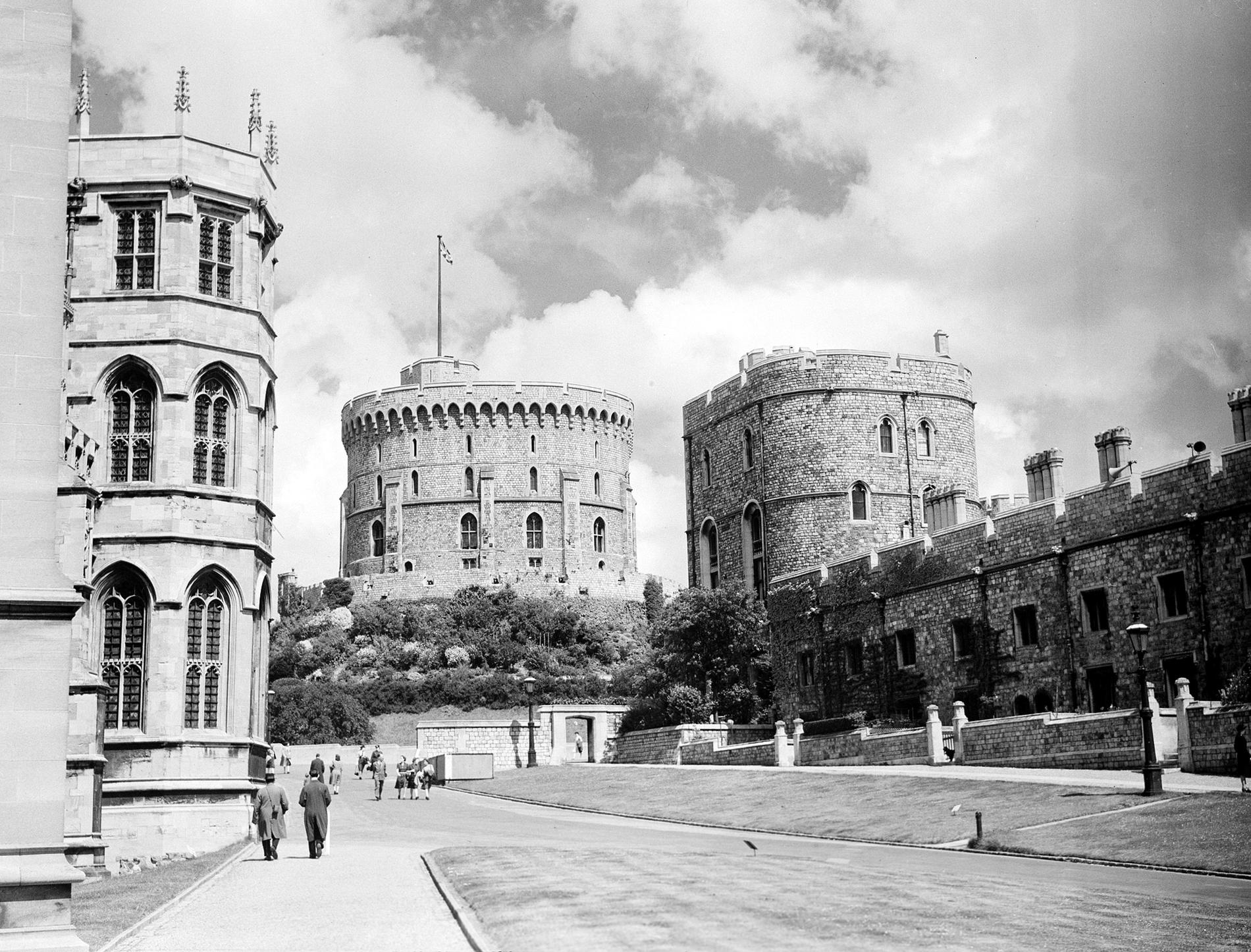 Slottet Windsor sommaren 1945.