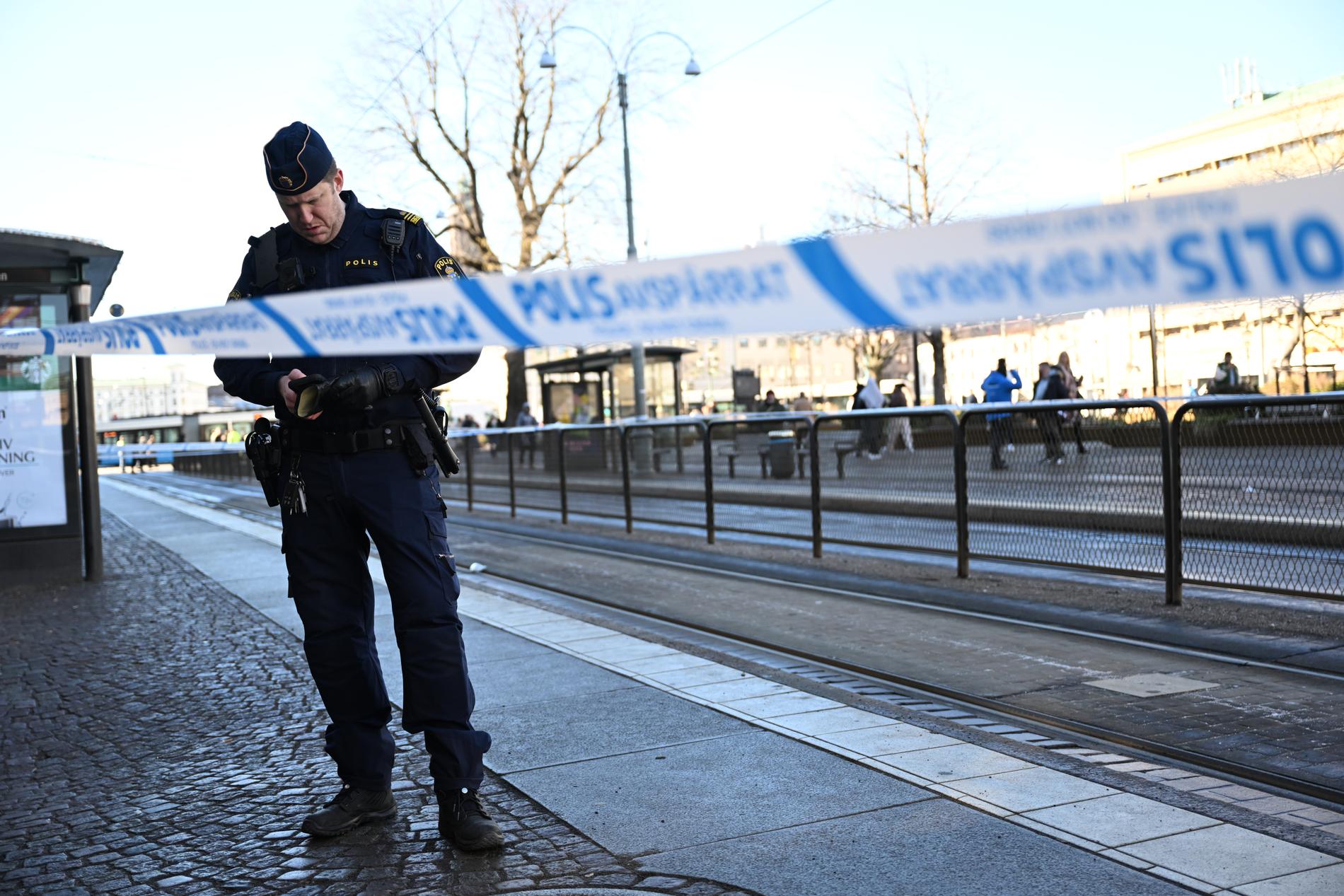 En flicka har blivit knivhuggen i Brunnsparken i centrala Göteborg.