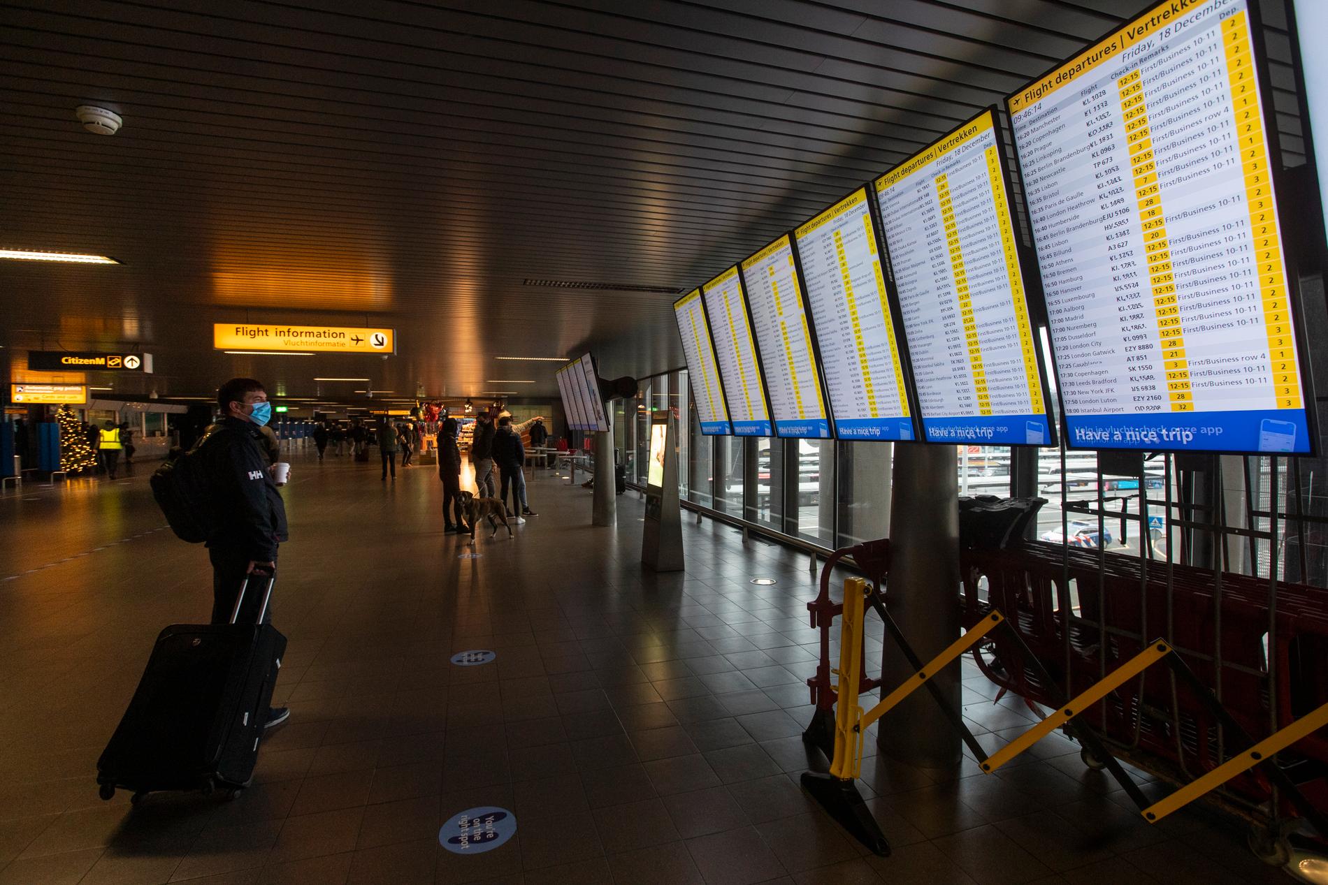 Den misstänkte knarkbossen greps på Schiphol-flygplatsen i Amsterdam. Arkivbild, tagen vid ett annat tillfälle.