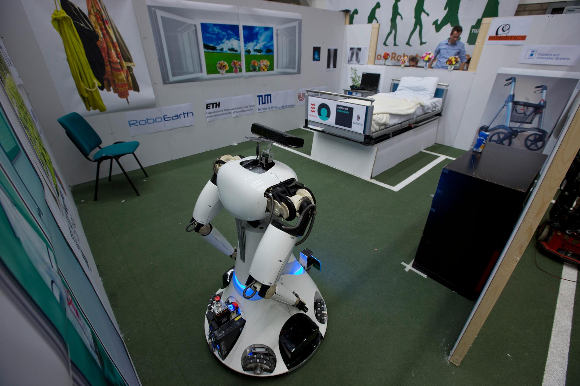 En robot som tagits fram vid det tekniska universitetet i Eindhoven i Nederländerna där nioåringen Laurent Simons studerar. Arkivbild.