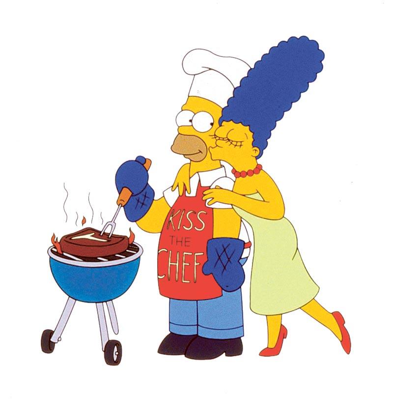 Marge och Homer – näst sötast i rutan.