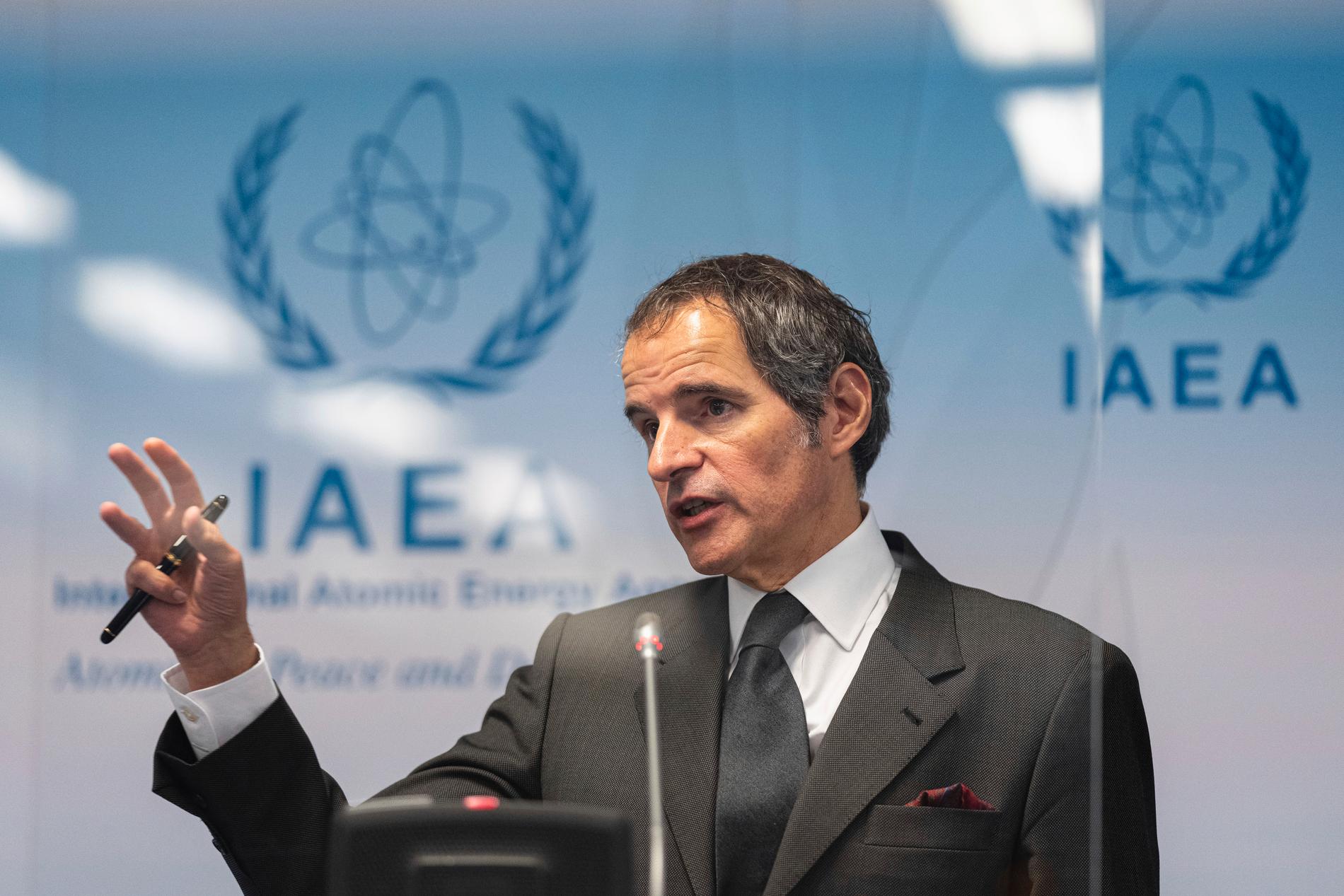 Internationella atomenergiorganets (IAEA) chef Rafael Grossi. Arkivbild.