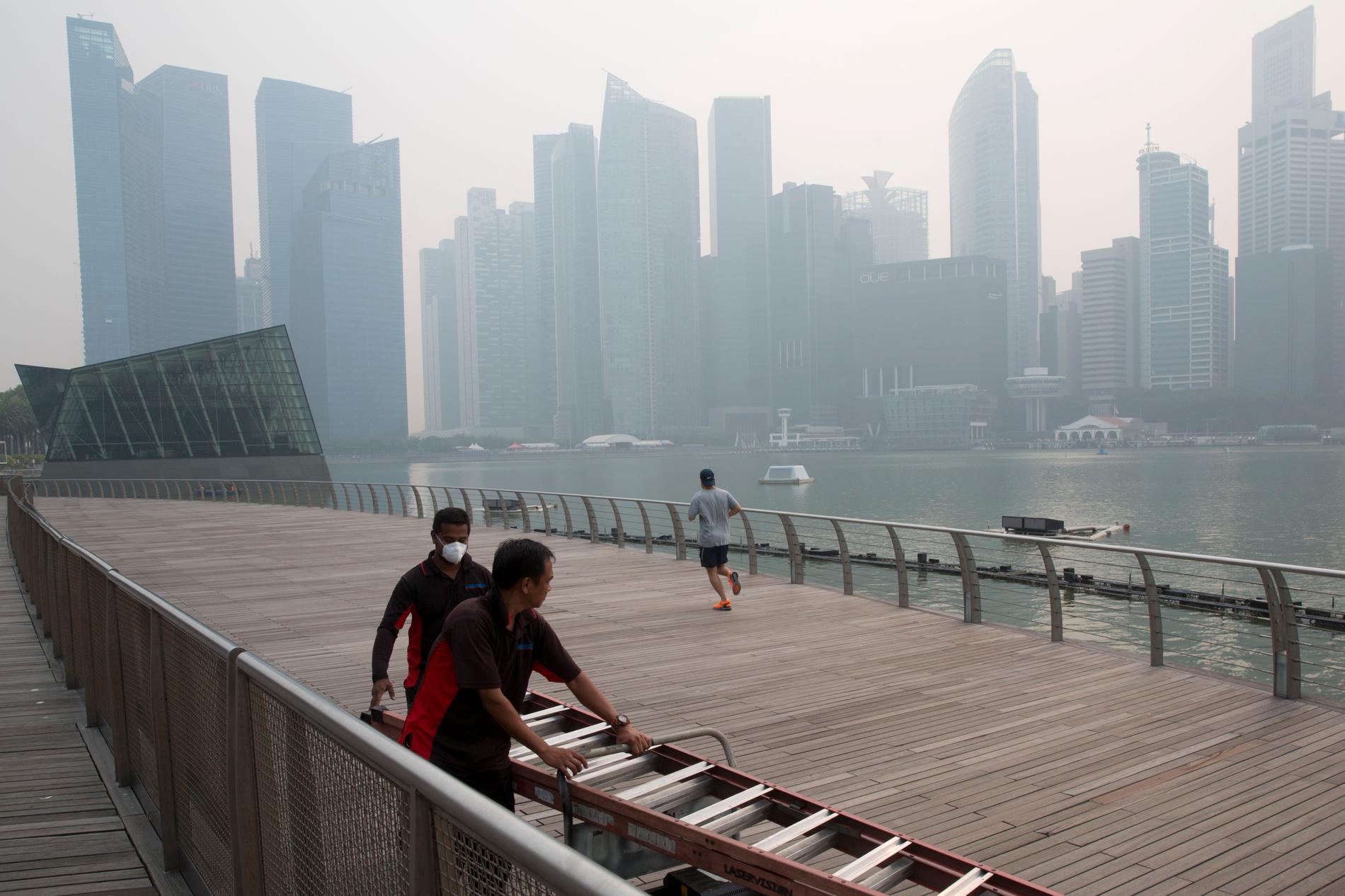 Senaste gången som så mycket smog uppmättes över Singapore var 2015, då den här bilden togs.
