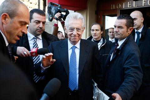 Italiens nye premiärminister Mario Monti kallas för ”Supermario”