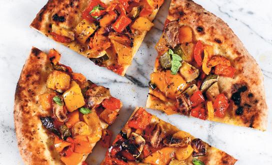 Vegetarisk pizza – Paolos pizza alle verdure 