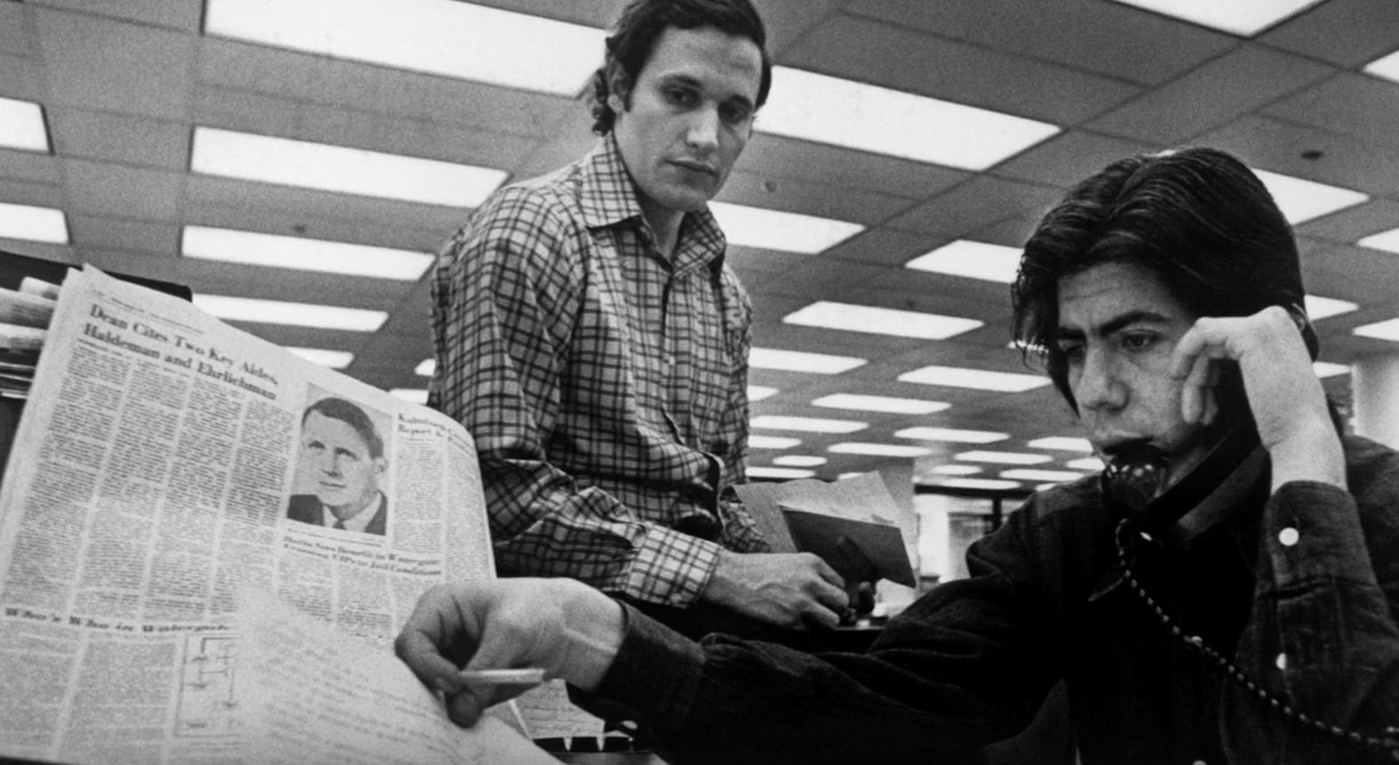 Bob Woodward och Carl Bernstein i ”Watergate”.