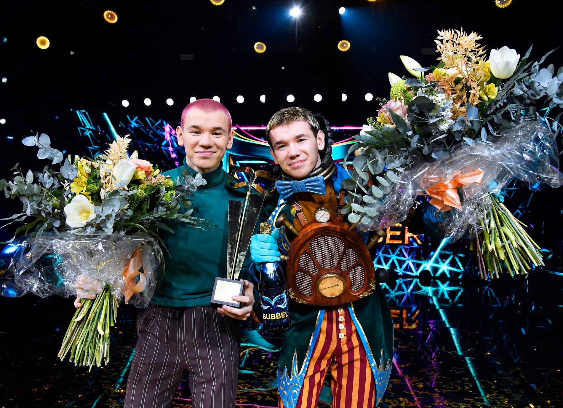 Marcus och Martinus Gunnarsen vann "Masked singer". Arkivbild