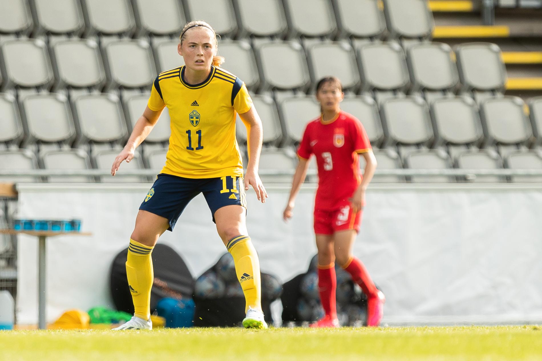 Nyström i U23-landslaget.