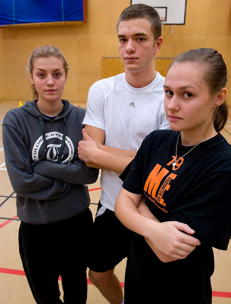 Nicole Labidi Timper, Johan Lundin och Josefin Leberger.