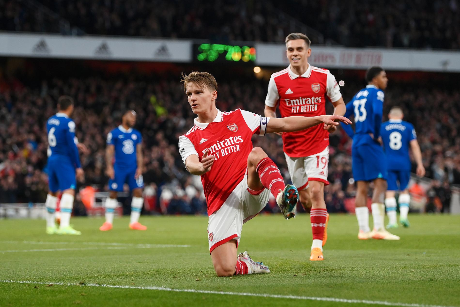 Arsenals Martin Ödegaard tvåmålsskytt mot Chelsea i Premier League