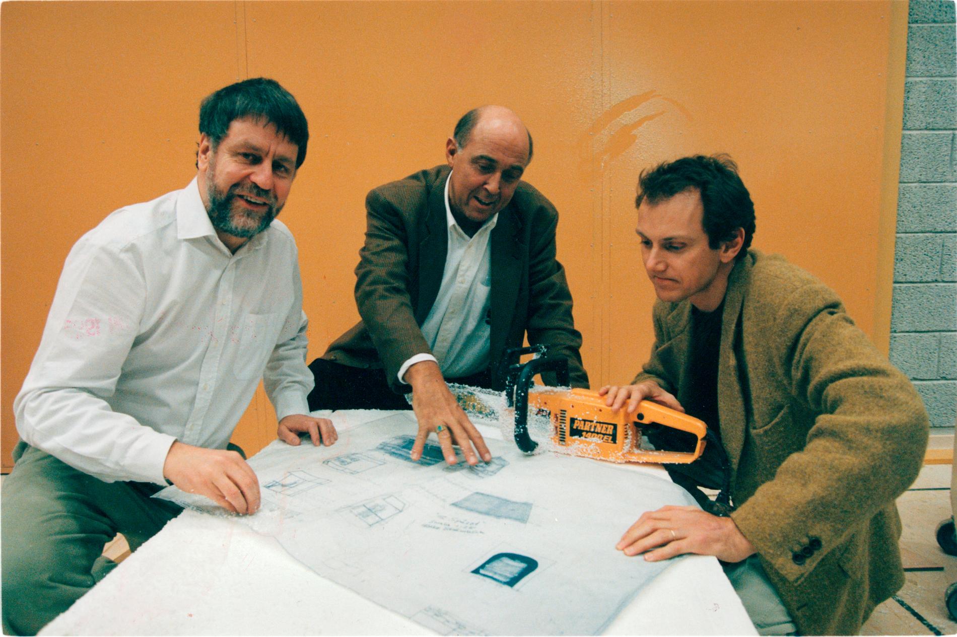 Björn Hellberg, Ingvar Oldsberg och Tomas Tengby 1994.