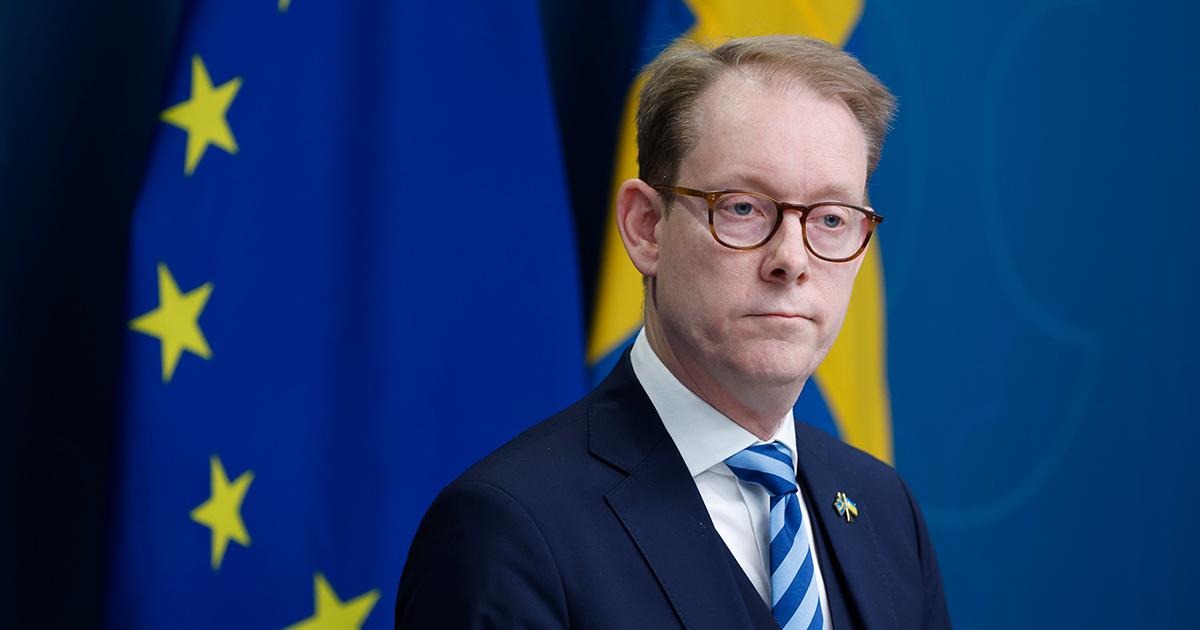 Utrikesminister Tobias Billström (M)