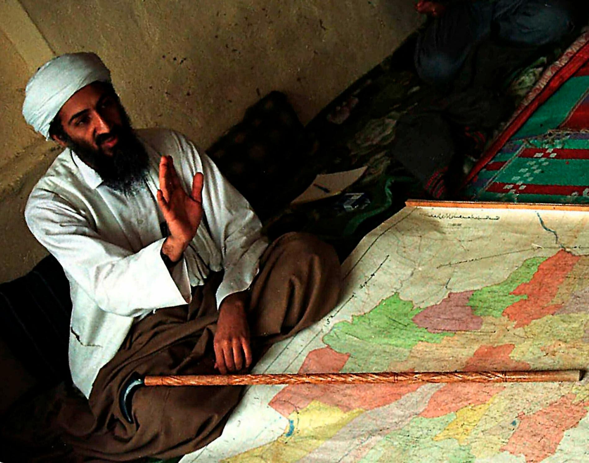 Hamza bin Ladins far, terrorledaren Usama bin Ladin. Usama bin Ladin dödades i en amerikansk militärräd i Pakistan 2011. Arkivbild.