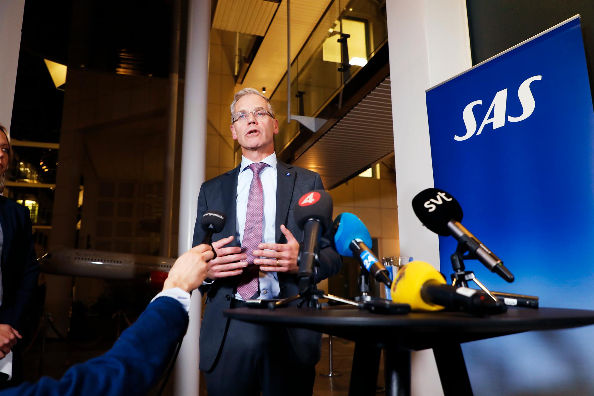 Rickard Gustafsson, SAS vd meddelar att strejken är över under torsdagskvällen.