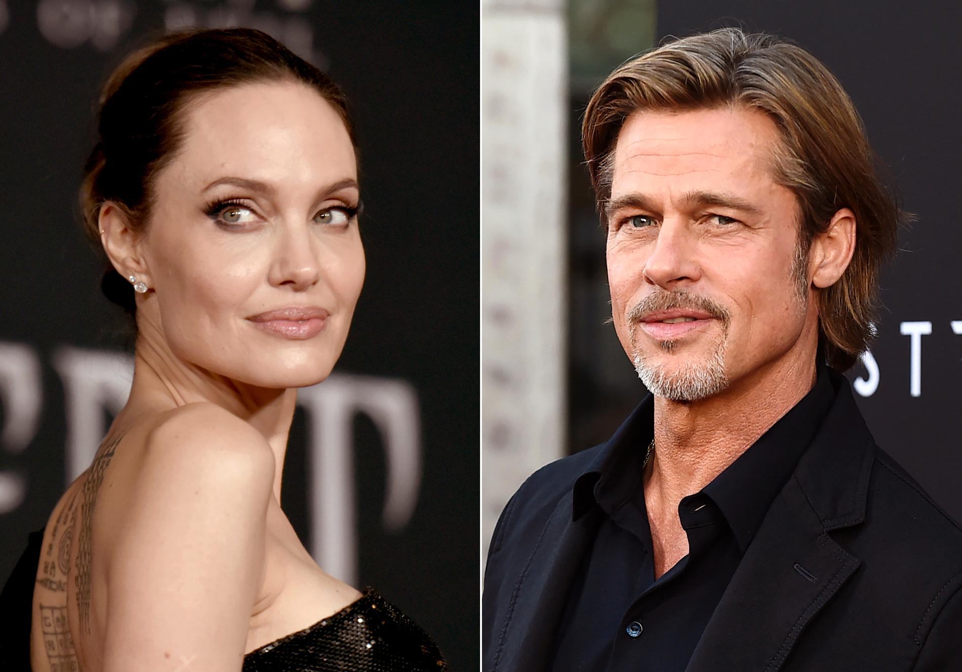 Angelina Jolie och Brad Pitt gick skilda vägar 2016. Arkivbild.
