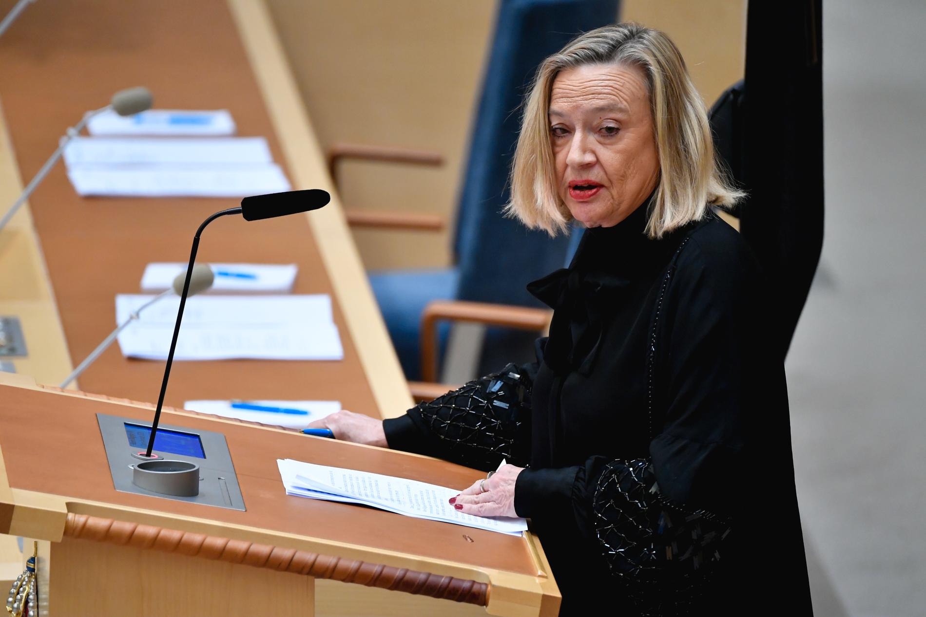Riksdagsledamoten Karin Rågsjö (V). Arkivbild.