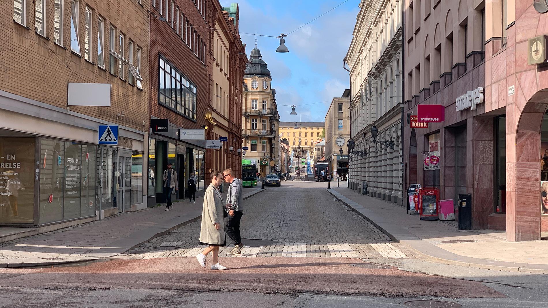 Cityhandeln hårt drabbad när Uppsalabor jobbar hemifrån.